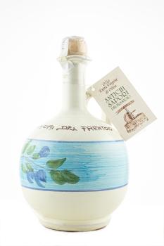 Antichi Sapori del Frantoio Olivenöl extra Vergine Keramikflasche Olive blau