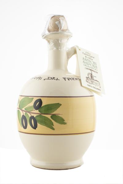 Antichi Sapori del Frantoio Olivenöl extra Vergine Keramikflasche Olive orange